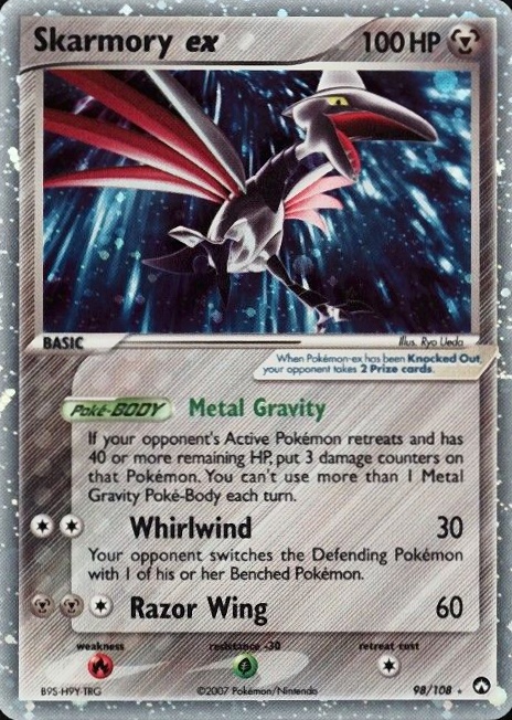 2007 Pokemon EX Power Keepers Skarmory EX-Holo #98 TCG Card