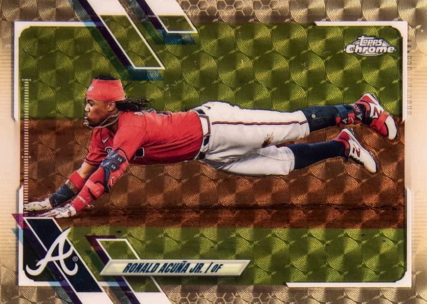 2021 Topps Chrome Ronald Acuna Jr. #50 Baseball Card