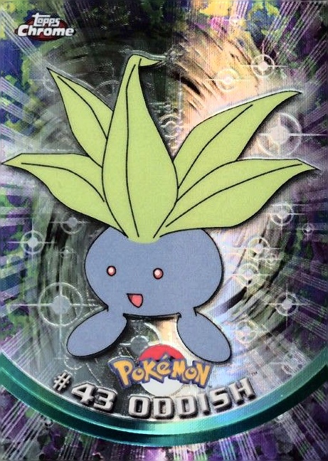 2000 Topps Chrome Pokemon T.V. Oddish #43 TCG Card