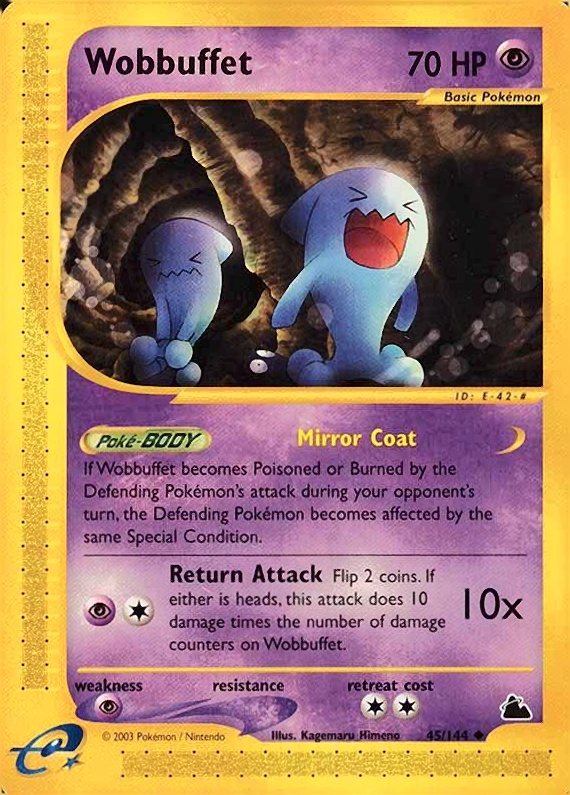 2003 Pokemon Skyridge Wobbuffet #45 TCG Card