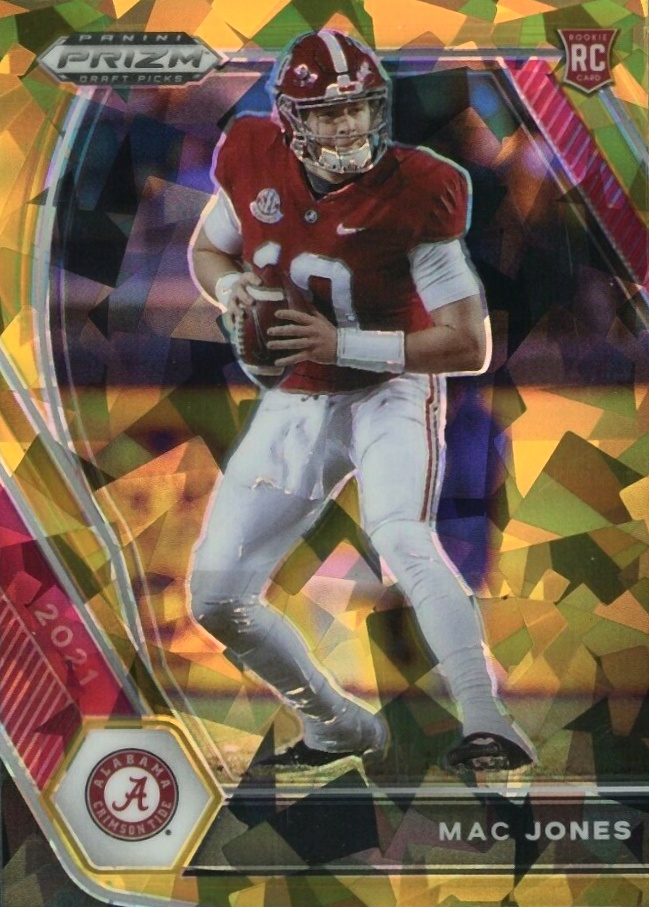 2021 Panini Prizm Draft Picks Mac Jones #104 Football Card