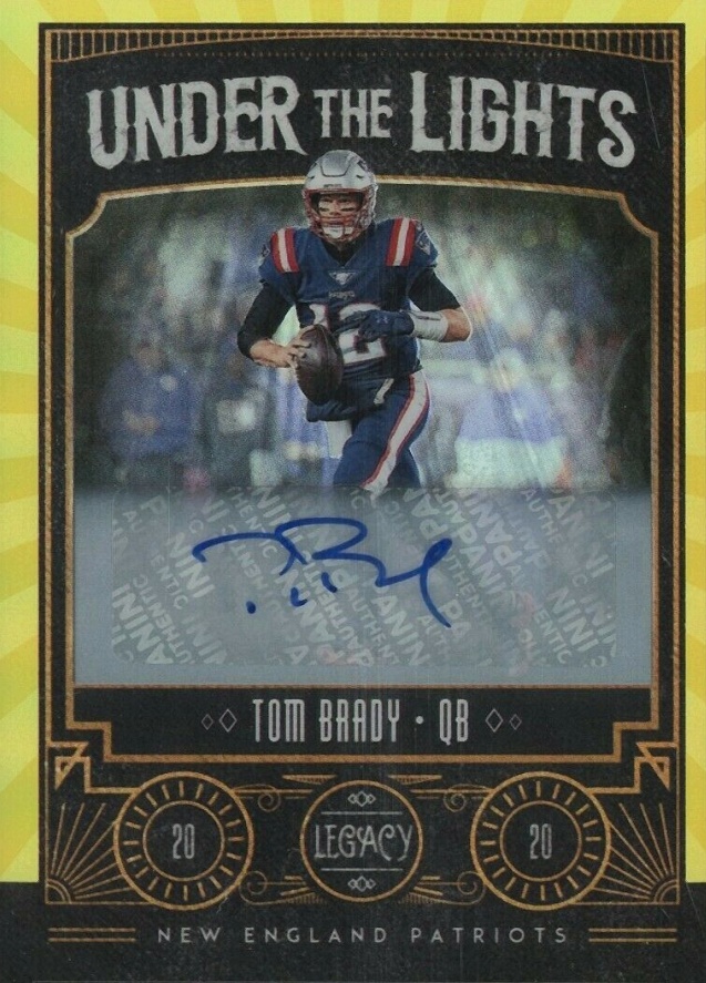 2020 Panini Legacy Under the Lights Tom Brady #ULTB Football Card