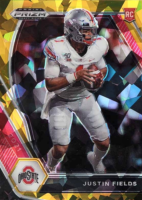 2021 Panini Prizm Draft Picks Justin Fields #121 Football Card