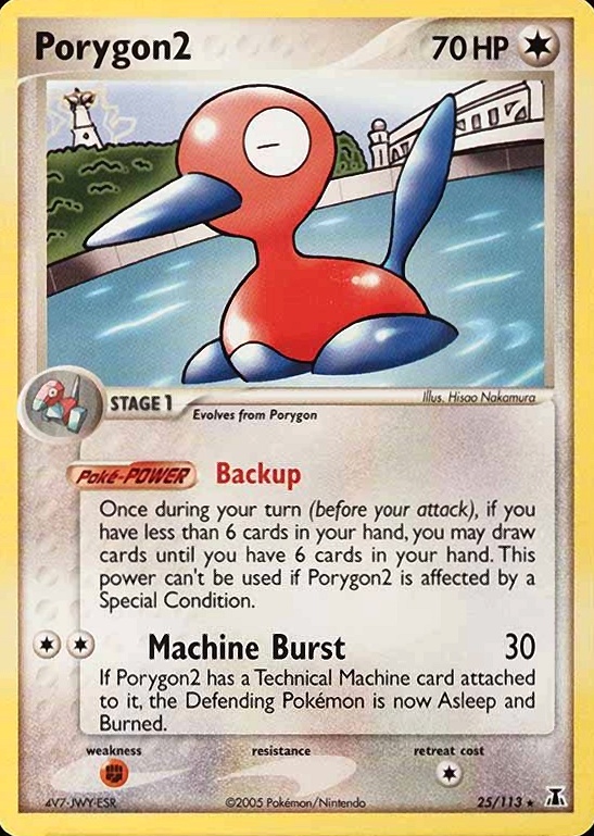 2005 Pokemon EX Delta Species PORYGON2 #25 TCG Card