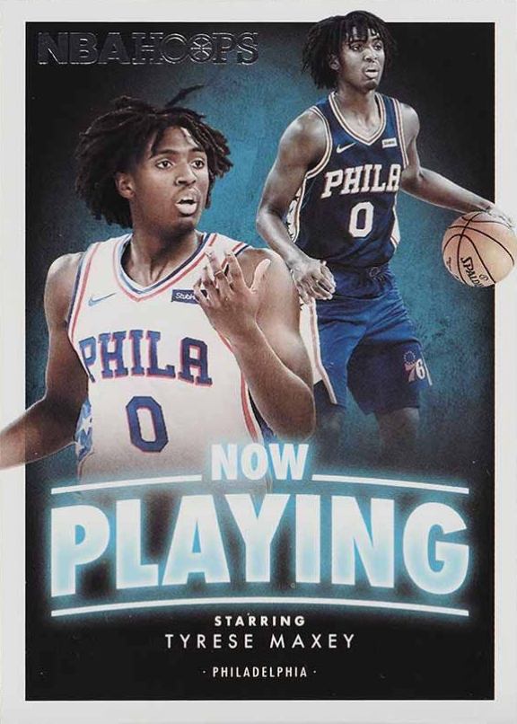 2020 Panini Hoops Now Playing Tyrese Maxey #SS22 Basketball Card