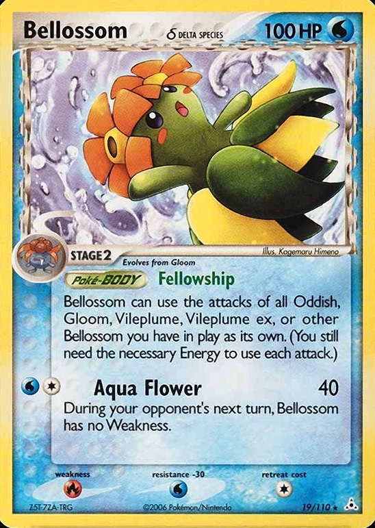 2006 Pokemon EX Holon Phantoms Bellossom #19 TCG Card