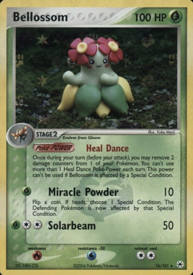 2004 Pokemon EX Hidden Legends Bellossom-Reverse Foil #16 TCG Card