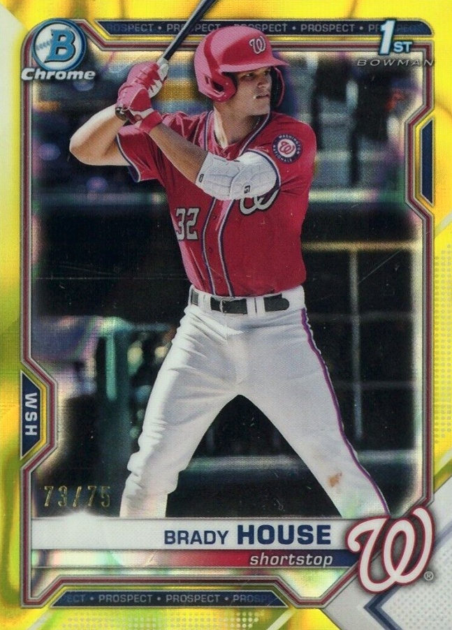 2021 Bowman Draft Brady House #BDC186 Baseball Card