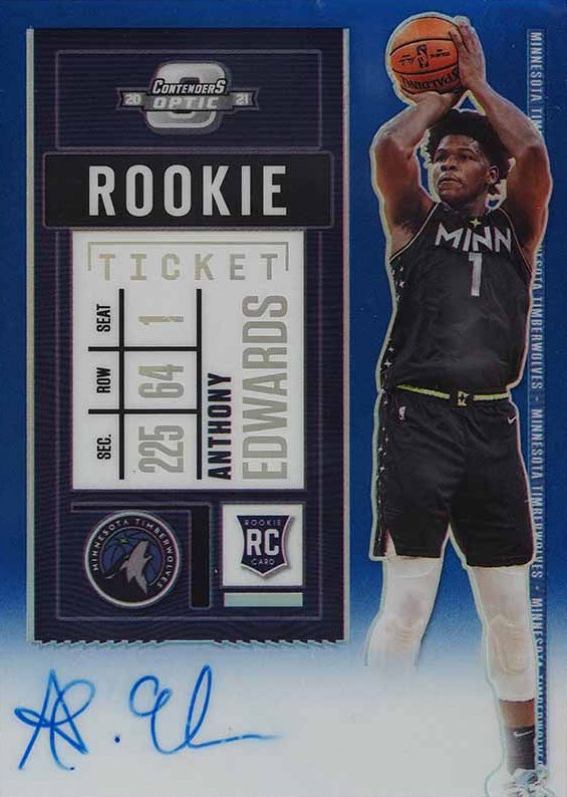 2020 Panini Contenders Optic Anthony Edwards #137 Basketball Card