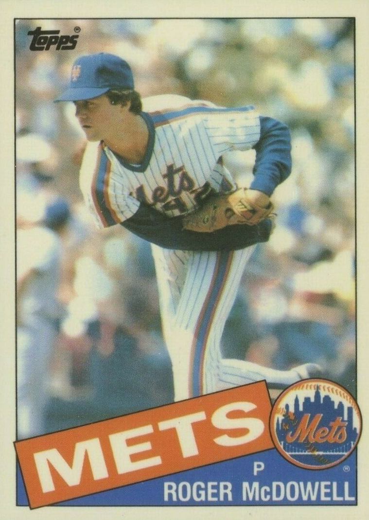 1985 Topps Traded Tiffany Roger McDowell #83T Baseball Card