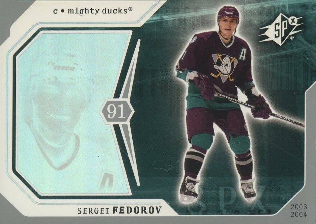 2003 SPx Sergei Fedorov #3 Hockey Card