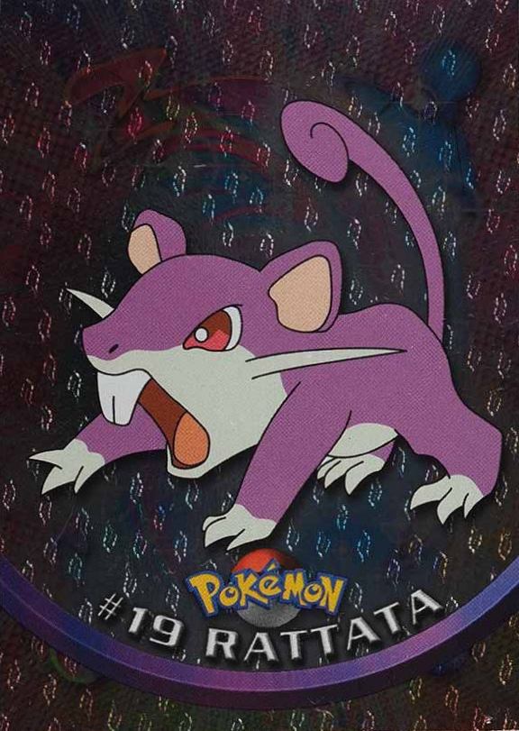 1999 Topps Pokemon TV Rattata #19 TCG Card