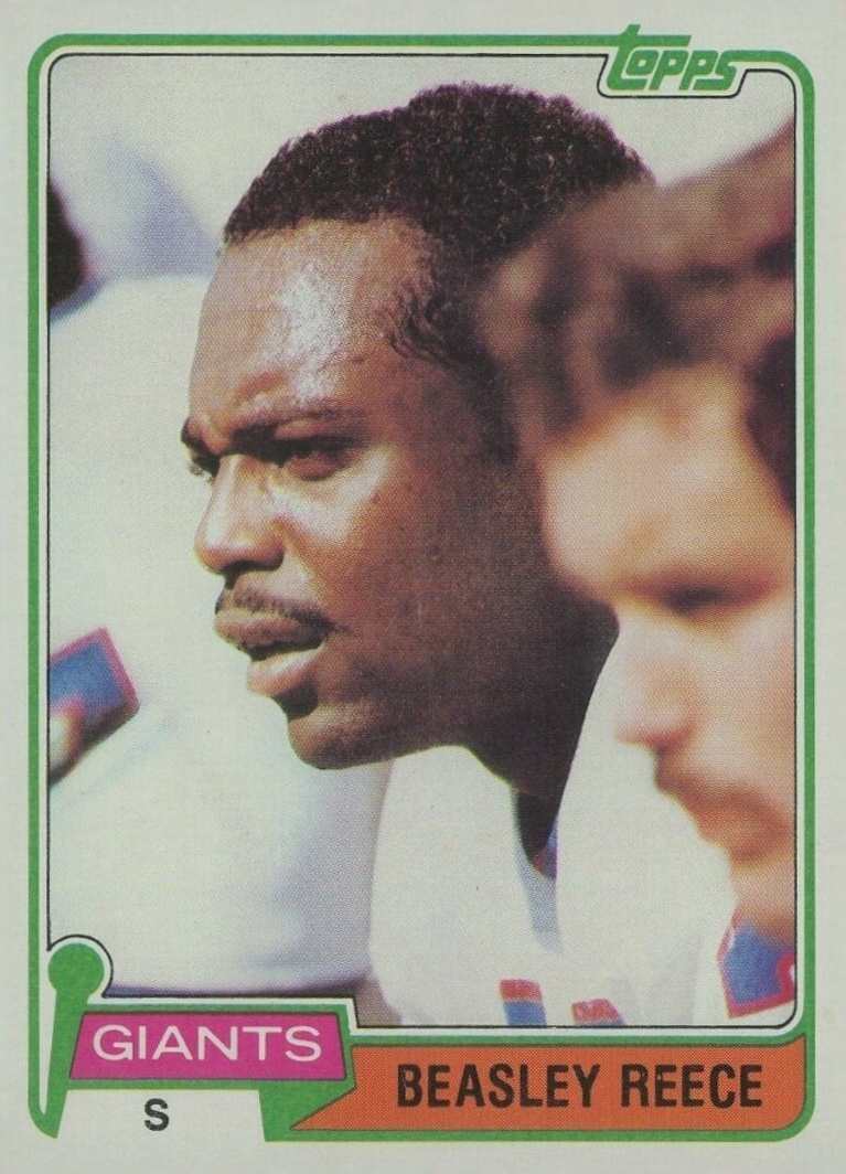 1981 Topps Beasley Reece #504 Football Card