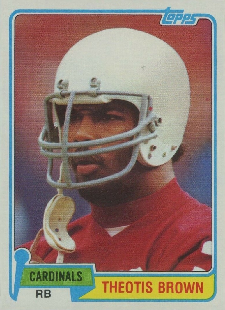 1981 Topps Theotis Brown #502 Football Card