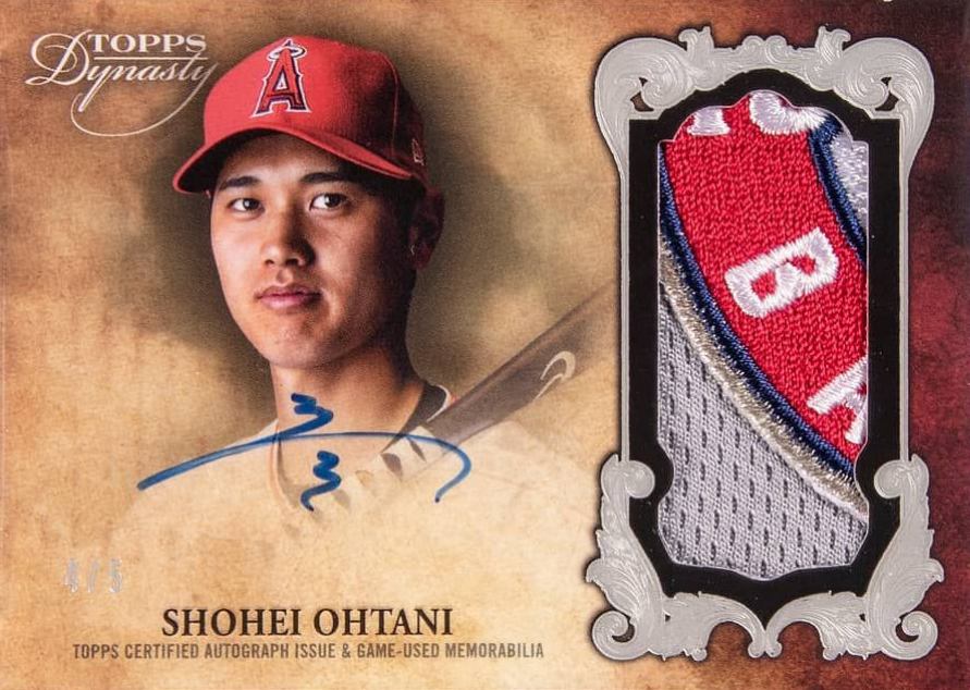 2021 Topps Dynasty Autographed Patch Shohei Ohtani #SO2 Baseball Card