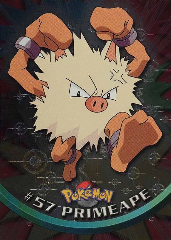 1999 Topps Pokemon TV Primeape #57 TCG Card