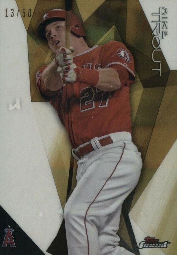 2015 Finest Mike Trout #68 Baseball Card