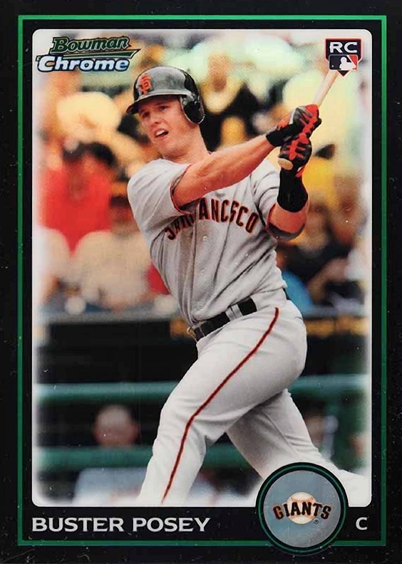 2010 Bowman Chrome Draft Picks Buster Posey #BDP61 Baseball Card