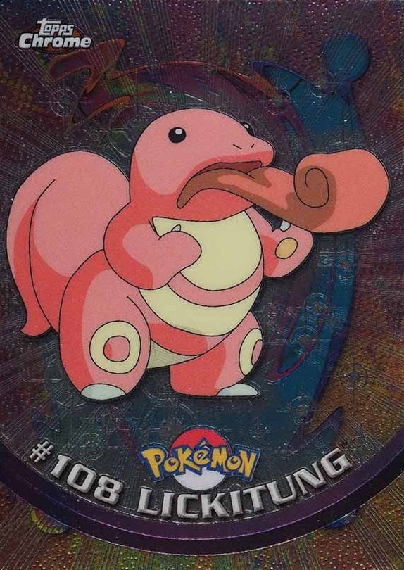 2000 Topps Chrome Pokemon T.V. Lickitung #108 TCG Card