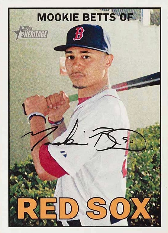 2016 Topps Heritage Mookie Betts #469 Baseball Card