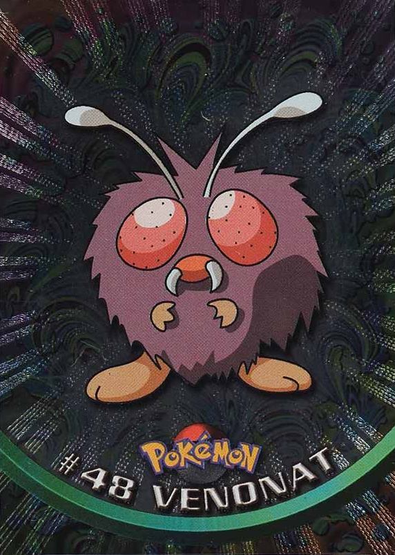 1999 Topps Pokemon TV Venonat #48 TCG Card