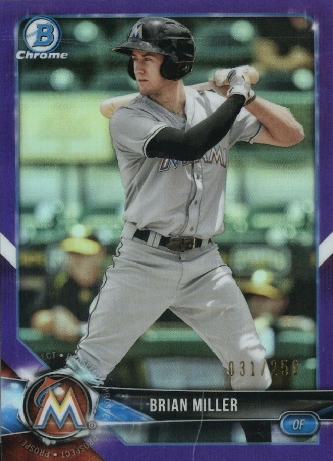 2018 Bowman Draft Brian Miller #BDC132 Baseball Card