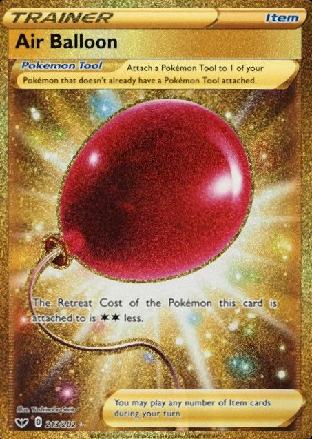 2020 Pokemon Sword & Shield Full Art/Air Balloon #213 TCG Card