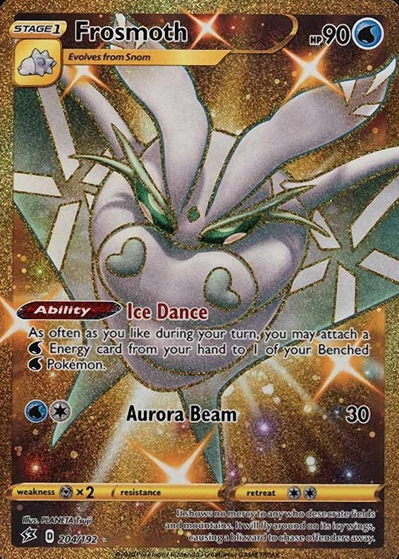 2020 Pokemon Sword & Shield Rebel Clash Full Art/Frosmoth #204 TCG Card