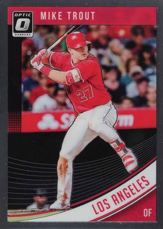 2018 Panini Donruss Optic Mike Trout #121 Baseball Card