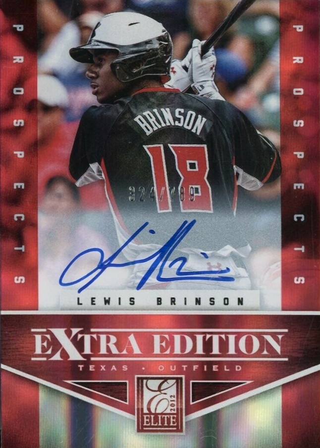 2012 Panini Elite Extra Edition Lewis Brinson #118 Baseball Card