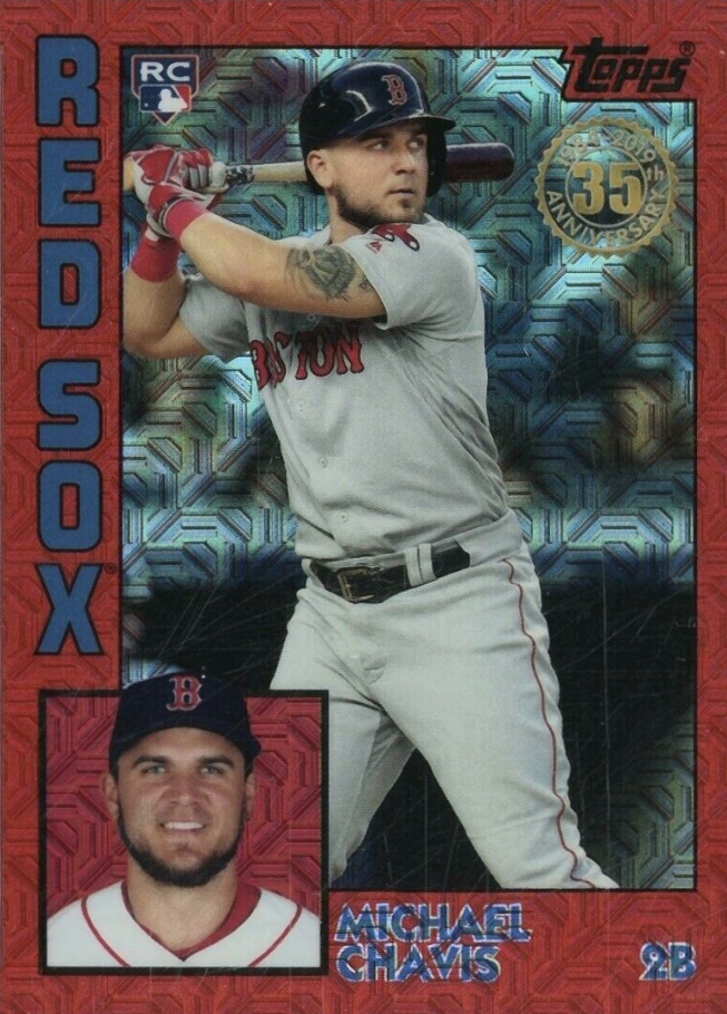 2019 Topps Silver Pack 1984 Chrome Promo  Michael Chavis #8 Baseball Card