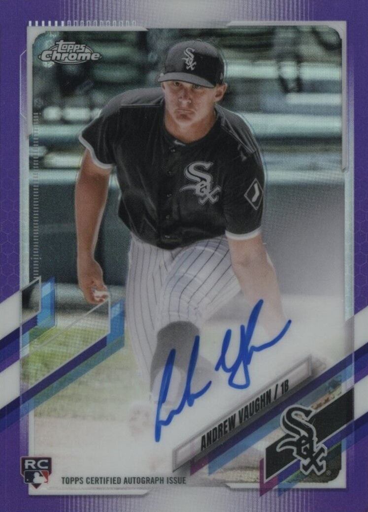 2021 Topps Chrome Rookie Autographs Andrew Vaughn #RAAVA Baseball Card