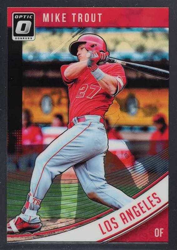 2018 Panini Donruss Optic Mike Trout #121 Baseball Card