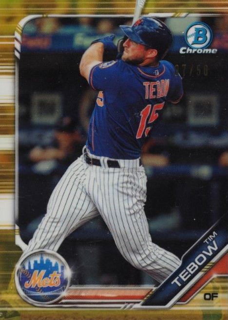 2019 Bowman Draft Tim Tebow #BDC92 Baseball Card