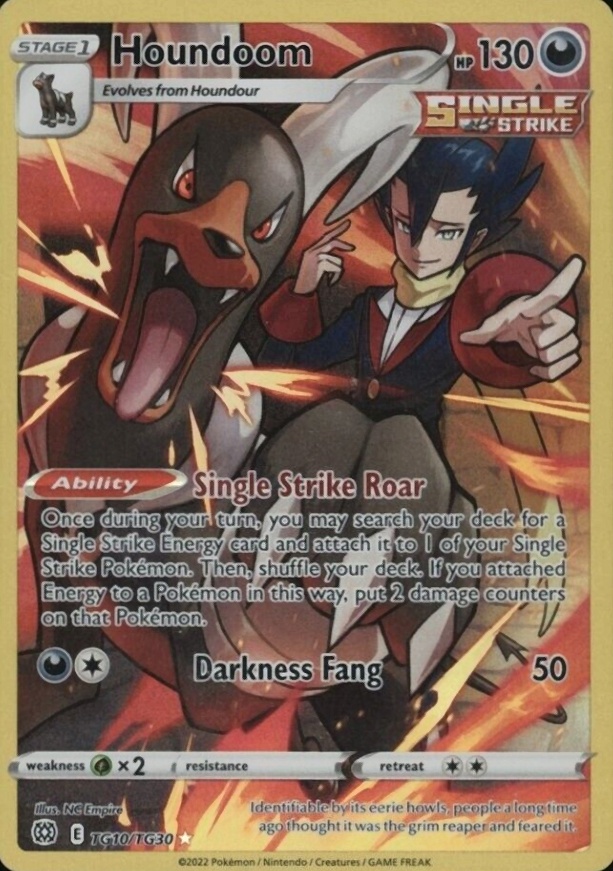 2022 Pokemon Sword & Shield Brilliant Stars Full Art/Houndoom #TG10 TCG Card