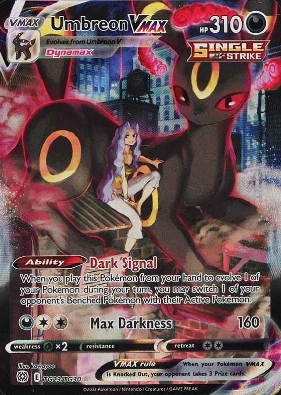 2022 Pokemon Sword & Shield Brilliant Stars Full Art/Umbreon Vmax #TG23 TCG Card