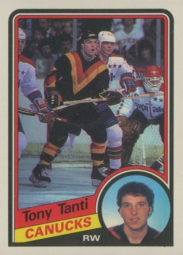 1984 O-Pee-Chee Tony Tanti #332 Hockey Card