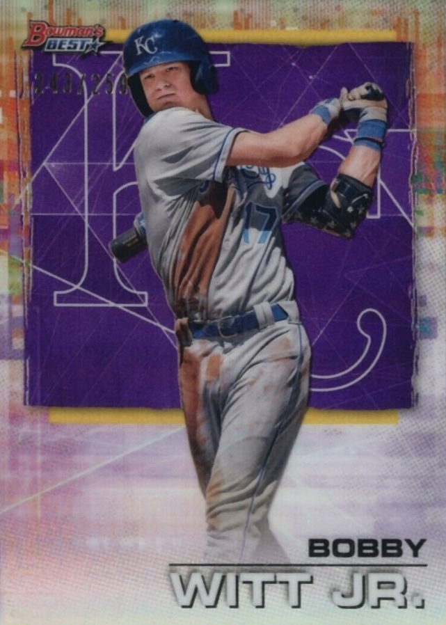 2021 Bowman's Best Bobby Witt Jr. #15 Baseball Card