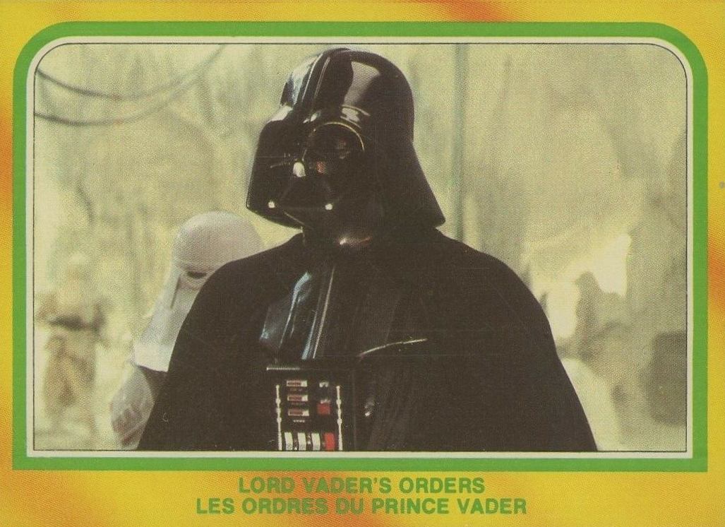 1980 Star Wars OPC Empire Strikes Back Lord Vader's Orders #319 Non-Sports Card