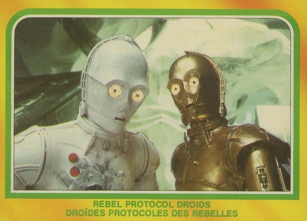 1980 Star Wars OPC Empire Strikes Back Rebel Protocol Droids #285 Non-Sports Card