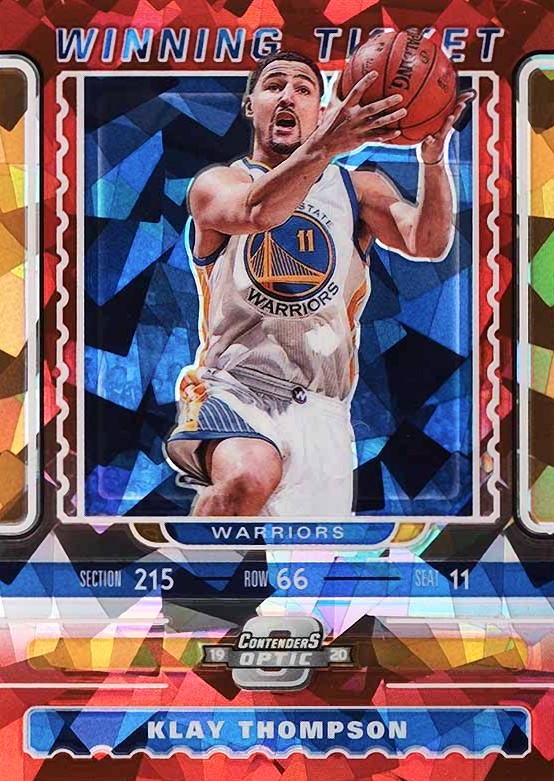 2019 Panini Contenders Optic Winning Tickets Klay Thompson #13 Basketball Card