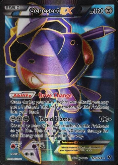 2016 Pokemon XY Fates Collide Full Art/Genesect EX #120 TCG Card