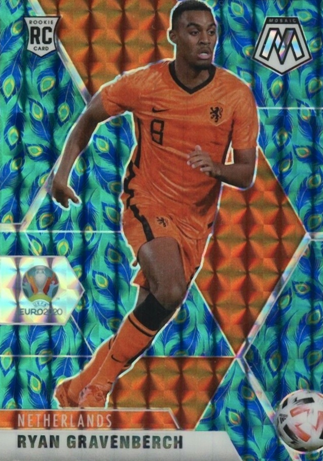 2020 Panini Mosaic UEFA Euro 2020 Ryan Gravenberch #148 Soccer Card