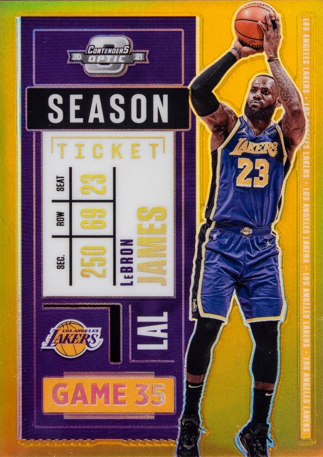 2020 Panini Contenders Optic LeBron James #81 Basketball Card