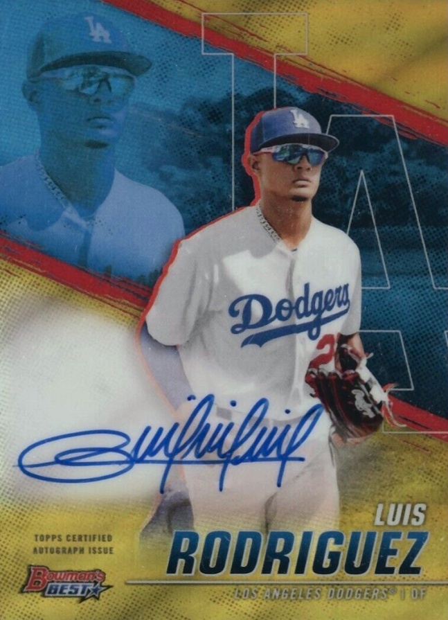 2021 Bowman's Best of 2021 Autographs Luis Rodriguez #B21LRZ Baseball Card