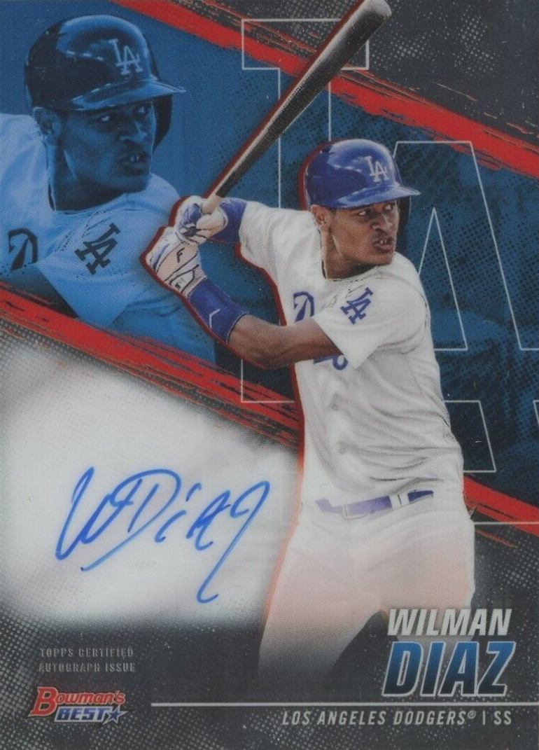 2021 Bowman's Best of 2021 Autographs Wilman Diaz #B21WD Baseball Card