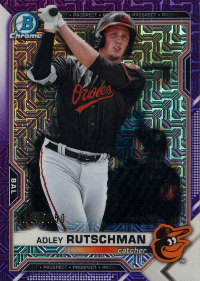 2021 Bowman Mega Box Chrome Adley Rutschman #BCP121 Baseball Card