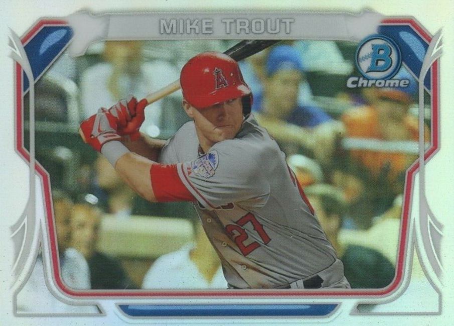 2014 Bowman Chrome Mini Chrome Mike Trout #MC-MT Baseball Card