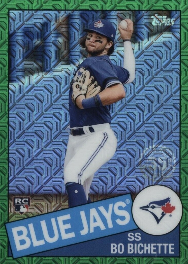 2020 Topps Update Silver Pack 1985 Chrome Promo Bo Bichette #CPC14 Baseball Card