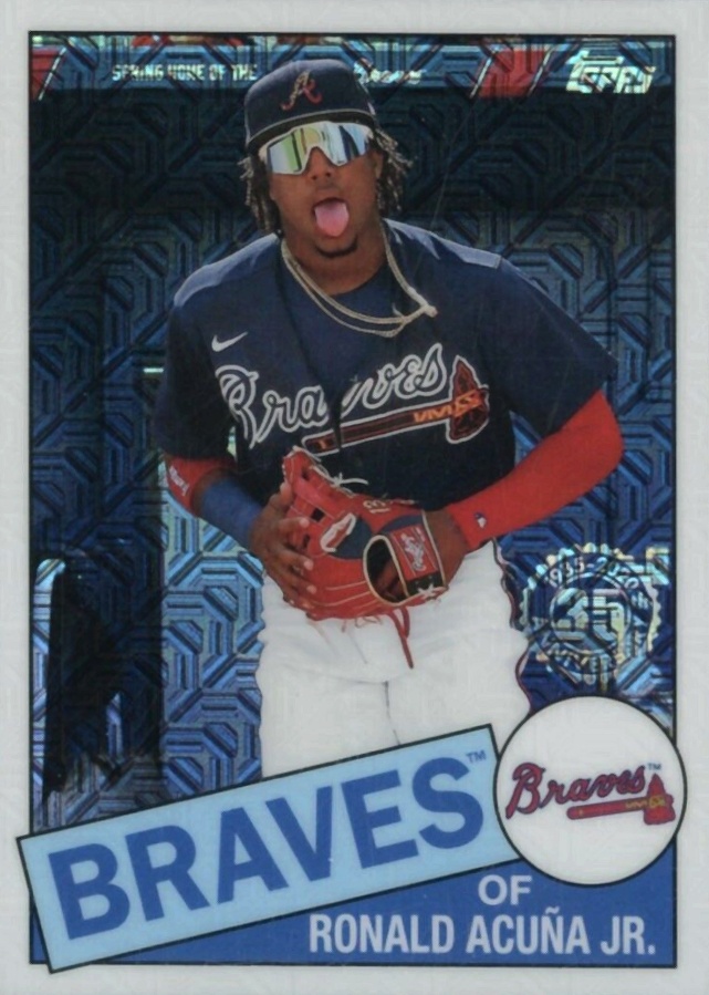 2020 Topps Update Silver Pack 1985 Chrome Promo Ronald Acuna Jr. #CPC30 Baseball Card